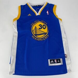 Stephen Curry Golden State Warriors Adidas Blue Jersey Size XL